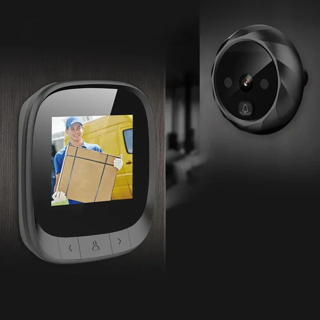 2.4 Inch Smart Electronic Door Viewer Infrared Night Door Peephole Camera LCD Screen Access Control Camera Photo Record Number 6