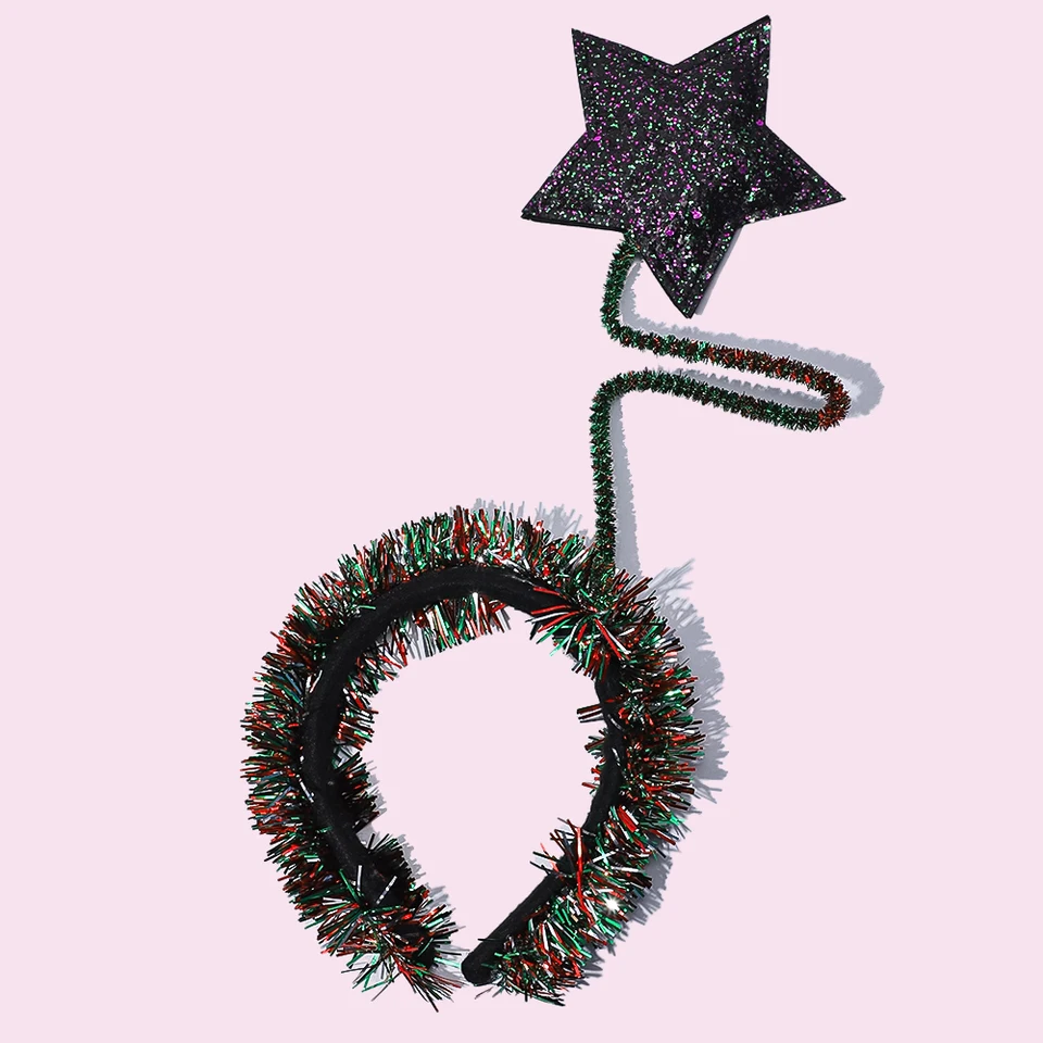 Diadema De Estrellas Iluminadas Con Diamantes De Imitación LED, Coronas