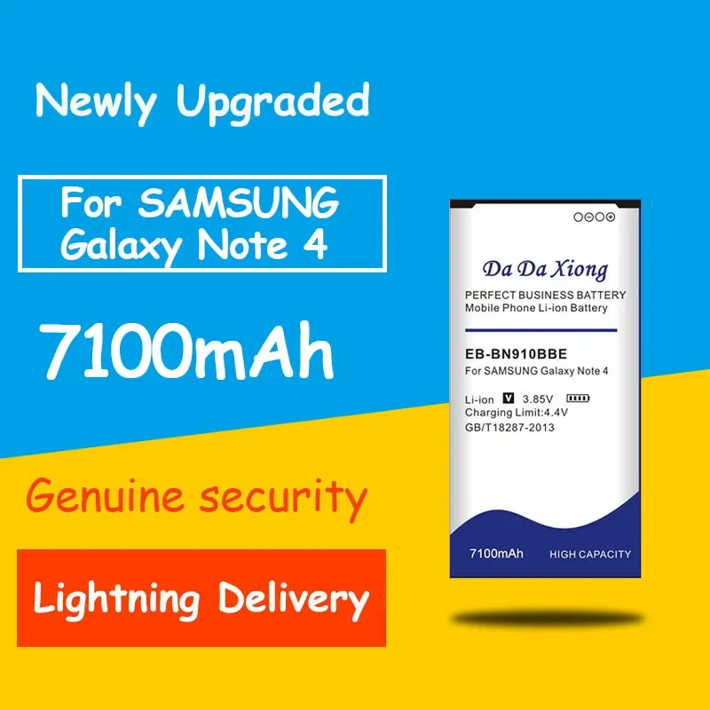 Batería HSABAT De 7100mAh Para Samsung Galaxy Note 4 / N910 EB-BN910BBE NFC N910H N910A N910C N910F N910FQ N910X N910W N910T Note4 - AliExprs 509