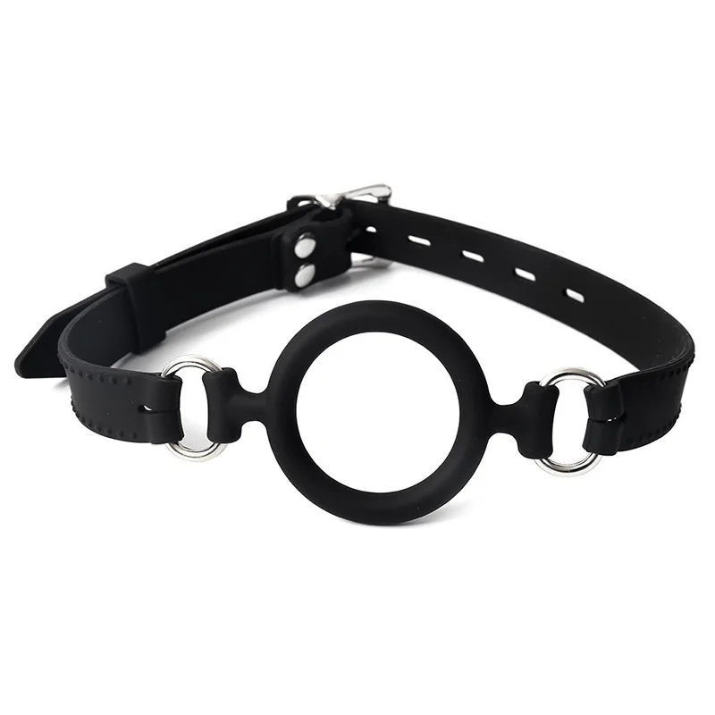 BDSM Soft Silicone Open Mouth Ring Gag Breathable O-Ring Oral Gags Bondage Restraints Adult Slave Roleplay Sex Toys for Couples