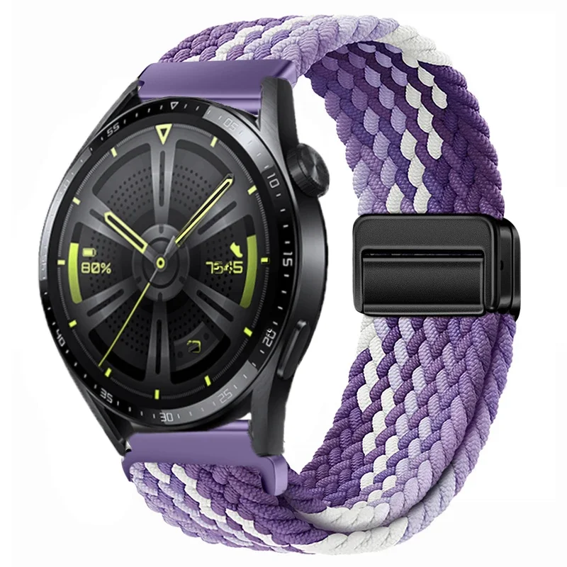 Nylon Braided Watch Strap - Durable Fabric Bracelet Wristband