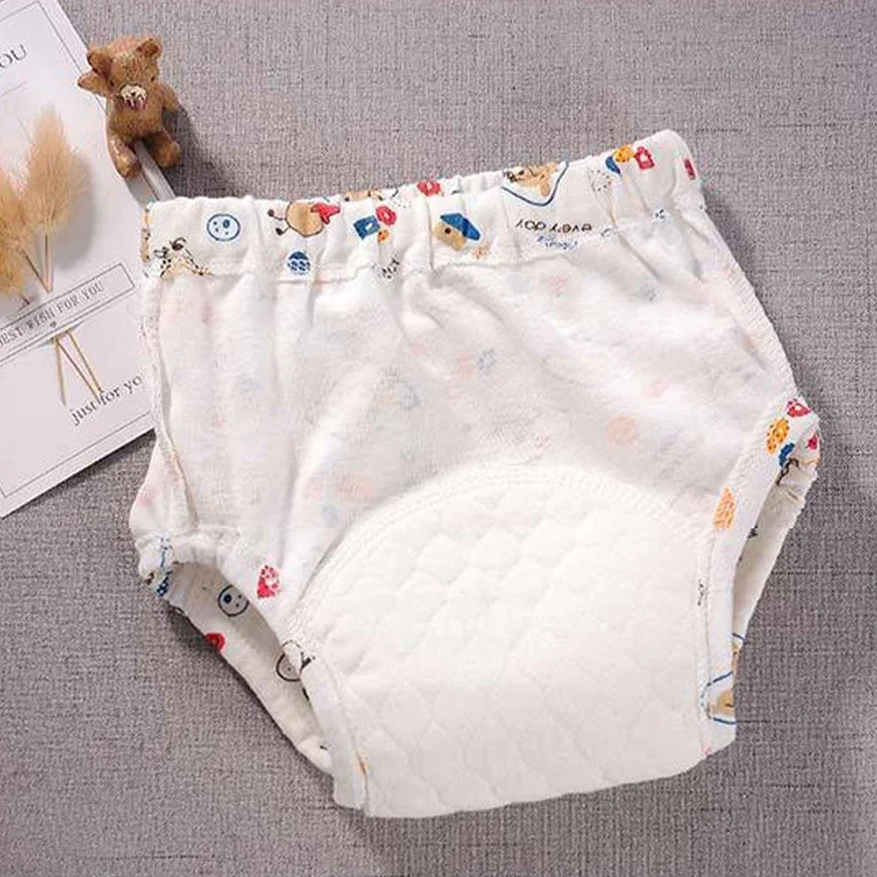 6 Layers of Waterproof and Reusable Cotton Baby Training Pants Baby Shorts Underwear Diapers