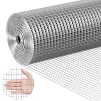 SucceBuy Hardware Cloth 1/2 in 24in x 50 ft 19 Gauge Hot Dipped Galvanized Wire Mesh Roll Chicken Wire Fencing Wire Mesh