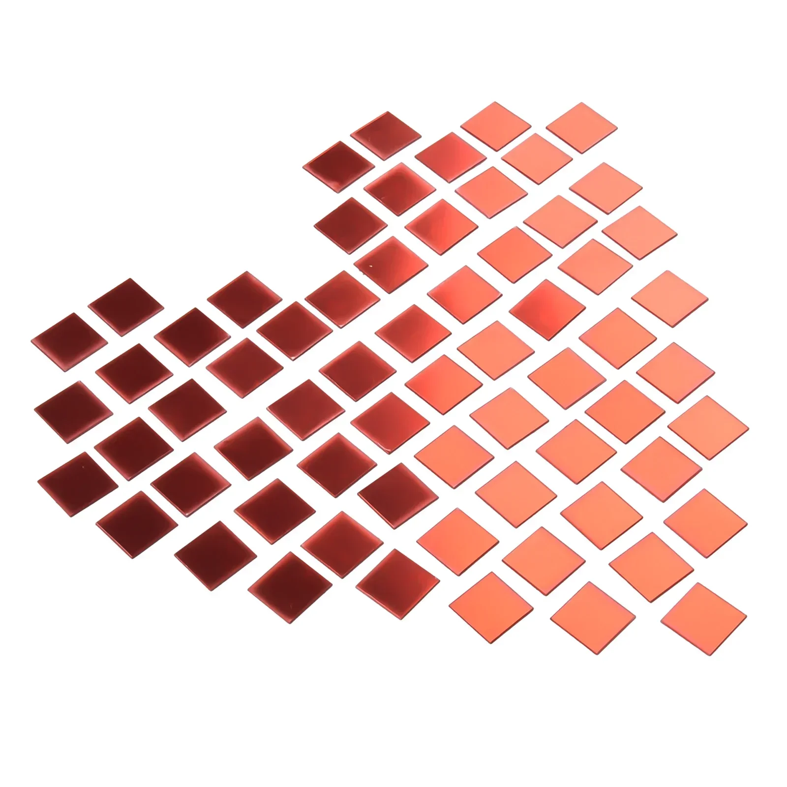 Adesivi Mosaico Specchio 10x10 Mm - 100 Pezzi In Vetro, Argento, Per Decorazioni E Palla Da Discoteca Fai Da Te