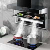 Range Wall Mounted Fan Kitchen Chimney Motor Kitchen Extractor Down Draft Hood Exhaust Fan Cocina 900*290*835mm 1