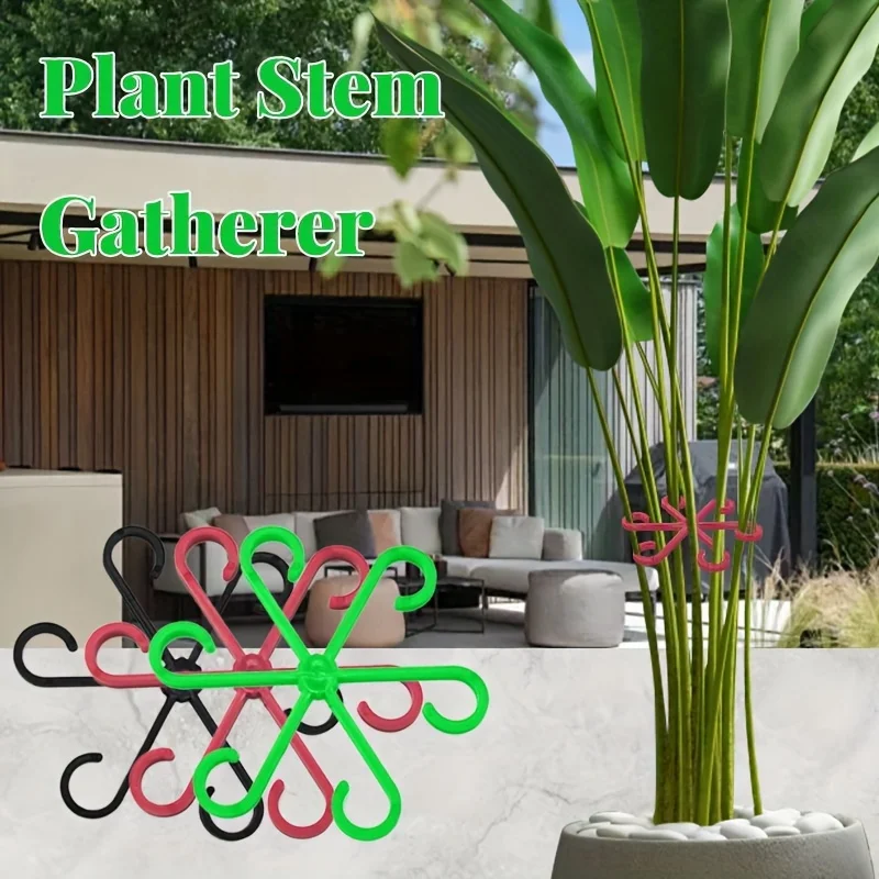 4 Piece Set Of Plant Stem Clips For Indoor Climbing Plants Plastic Plant Stands Flower Stem Gathering Clips Gardening Tools