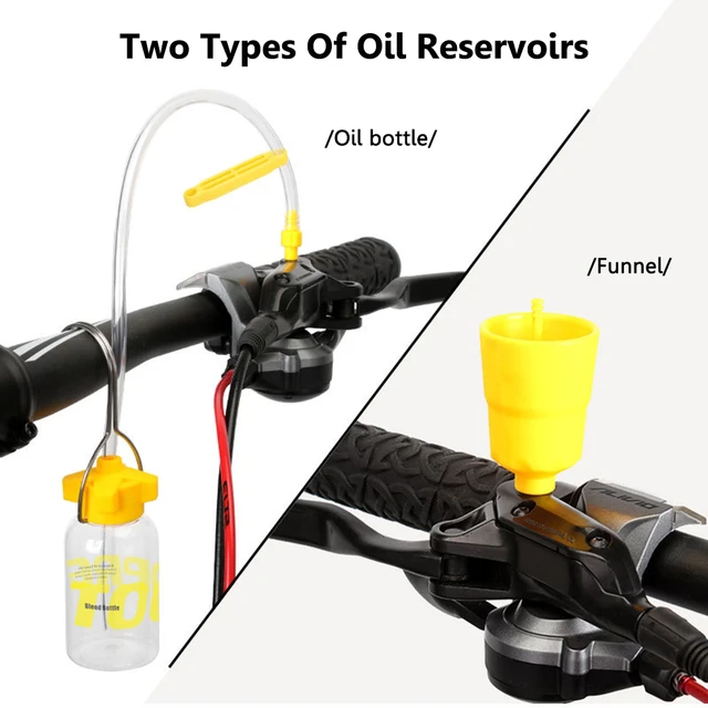 Kit de aceite Mineral para frenos de disco hidráulicos de bicicleta,  herramientas de reparación de frenos de bicicleta de montaña, Shimano, MTB  - AliExpress