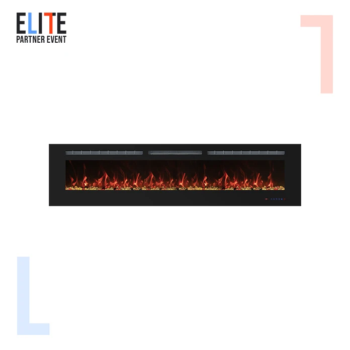 Dreamflame 36"42"50"60"72"80"84"88"Hot Sale Electric Heater Fireplace Indoor 13 Colors Recessed And Wall Mounted Heaters