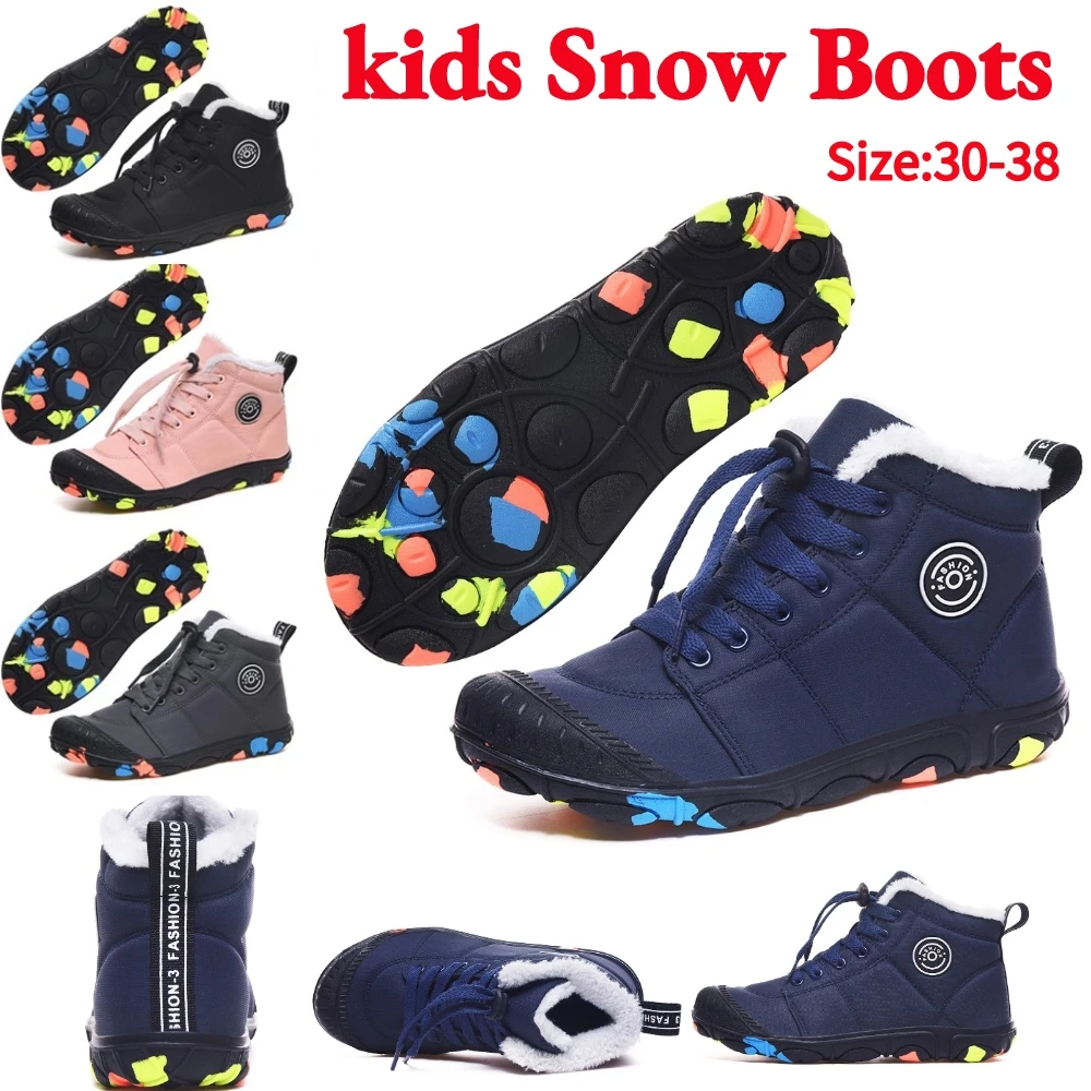 1Pair Winter Warm Hiking Boots Unisex High-top Running Barefoot Shoes for Trekking for hiking boots