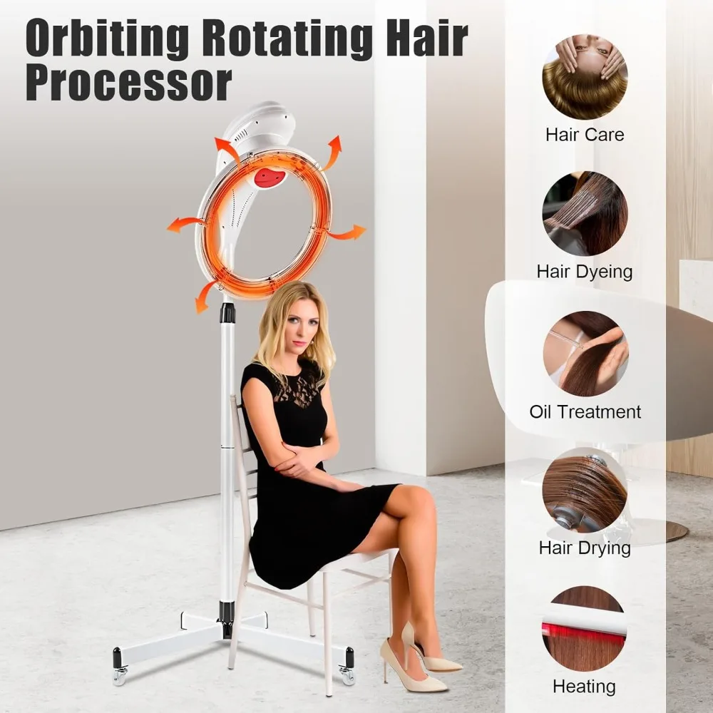 Stand Hair Dryer Professional Orbiting Rotating Hair Processor