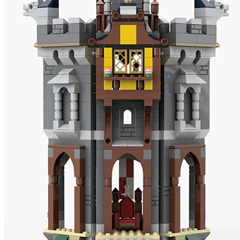 캐슬 모델 Moc 빌딩 브릭, 나이트 커맨더 타워 기술, 모듈식 블록 선물, 크리스마스 장난감, DIY 세트 조립