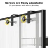 Triple Bathroom Shelves Iron Rack Without Drilling Over Door Hanging Storage Basket with Hooks Shampoo Organizer Shower Holder 6
