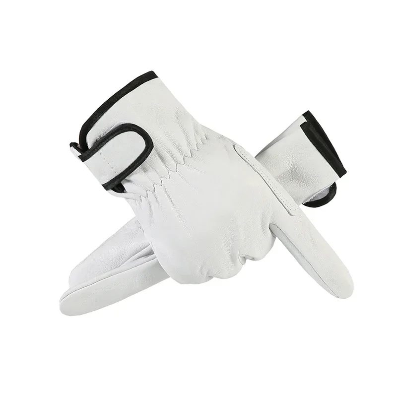 Work Gloves Protective Gloves Leather Workers Work Welding Safety Protection Garden Sports Motorcycle Driver Wear-resistant Gloves