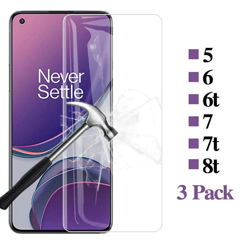 

Screen Protector Mobile Phone Accessories on oneplus8t tempered glass for OnePlus 8T 7T 6T 5T 7 6 5 T Screenprotector Verre film
