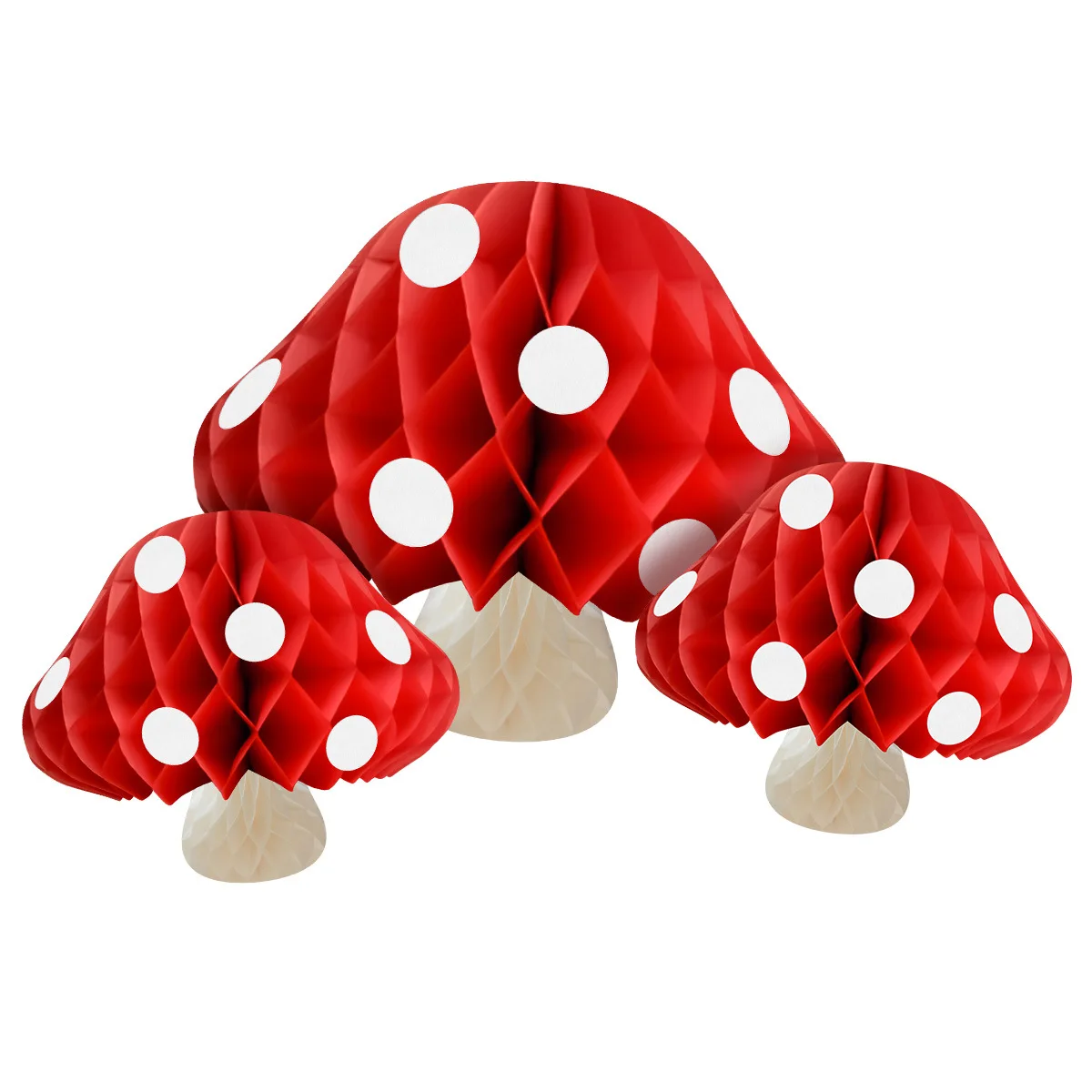 Pilz Waben Ball Wald Tier Party Dekoration Papier Blume Ball Kinder Erwachsene Happy Jungle Safari Geburtstag Party Dekor