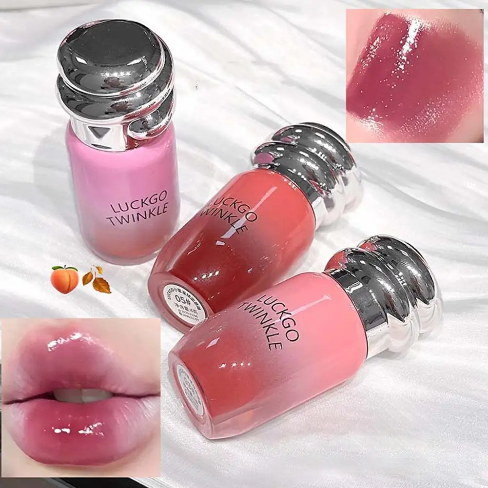 Spiegel-Lippentönung, Feuchtigkeitscreme, flüssiger Lipgloss, Wasserglanz, Glas-Lippenstift, langlebig, rote Lippentönung, Make-up-Kosmetik – Detail 2