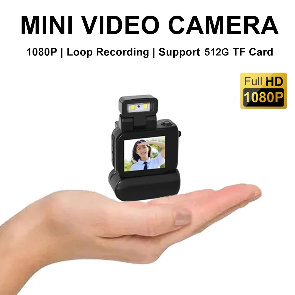 Description Picture 4 of itemPortable Monoreflexes Style Mini Camera CMOS With Flash Lamp Battery Dock Video Recorder LCD Screen HD 1080P Small Camcorder