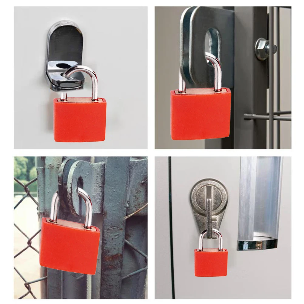 6/8PCS Mini Padlock with 2 Keys Colorful Baggage Lock Zinc Alloy Travel Suitcase Lock Anti-Theft Security Padlocks For Lockers - Image 3