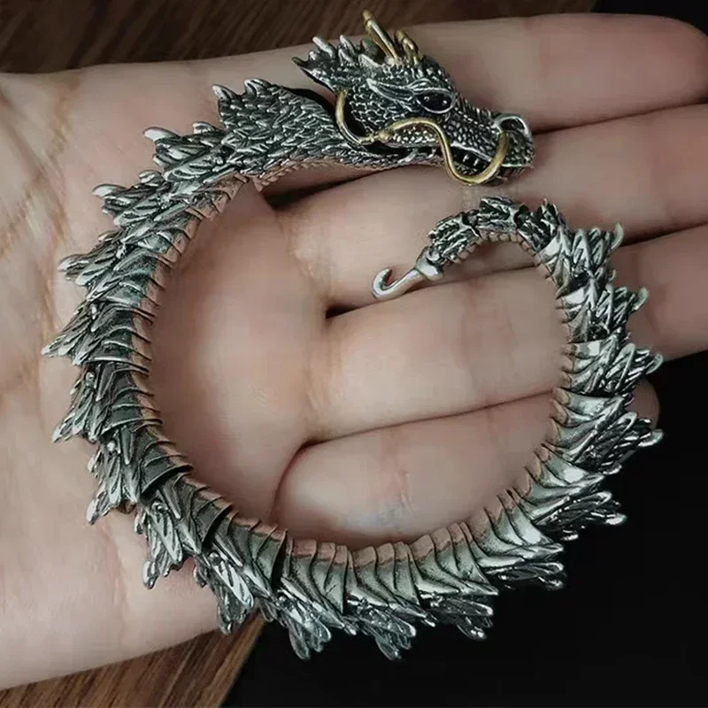 Men's Dragon Bracelet, metal bracelet