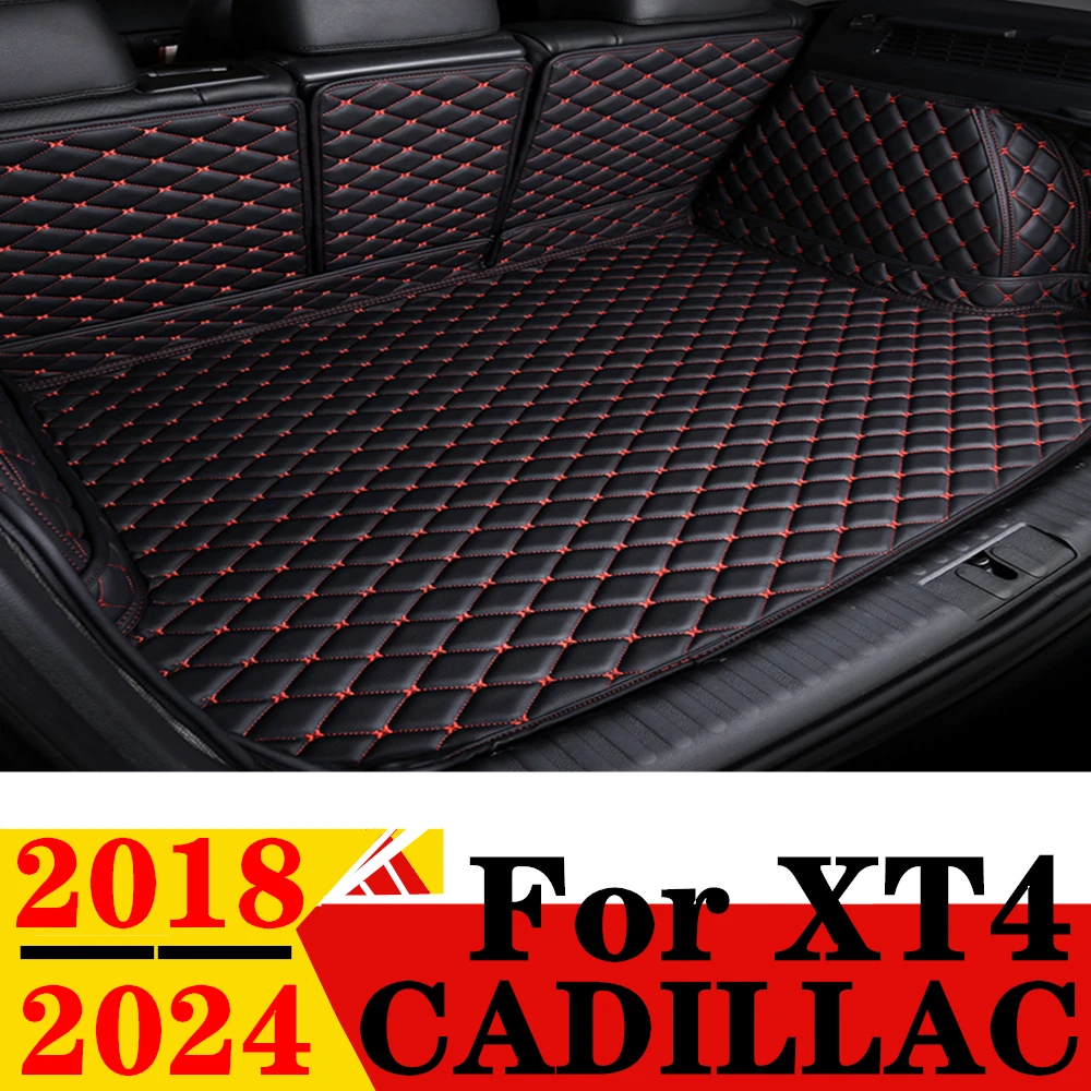 

Car Trunk Mat For Cadillac XT4 2024 2023 2022 2021 2020 2019 2018 Rear Cargo Cover Carpet Liner Tail Vehicles Boot Luggage Pad