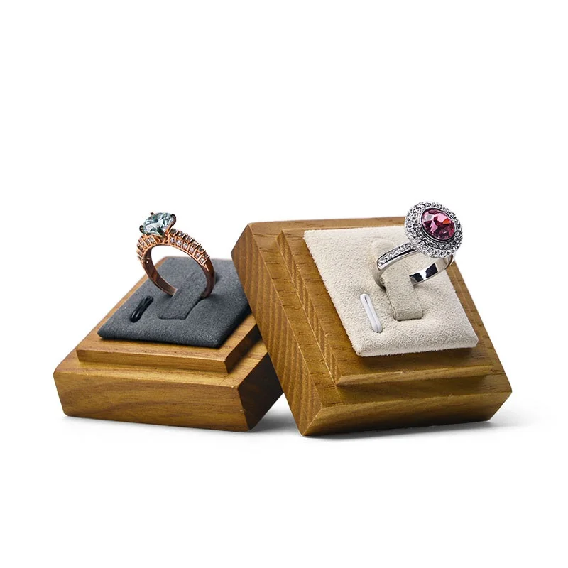 Oirlv Wooden Ring Stand Holder Solidwood Ring Holder Jewelry Stands Ring Display Organizer Oirlv Jewelry Display Stand For Rings