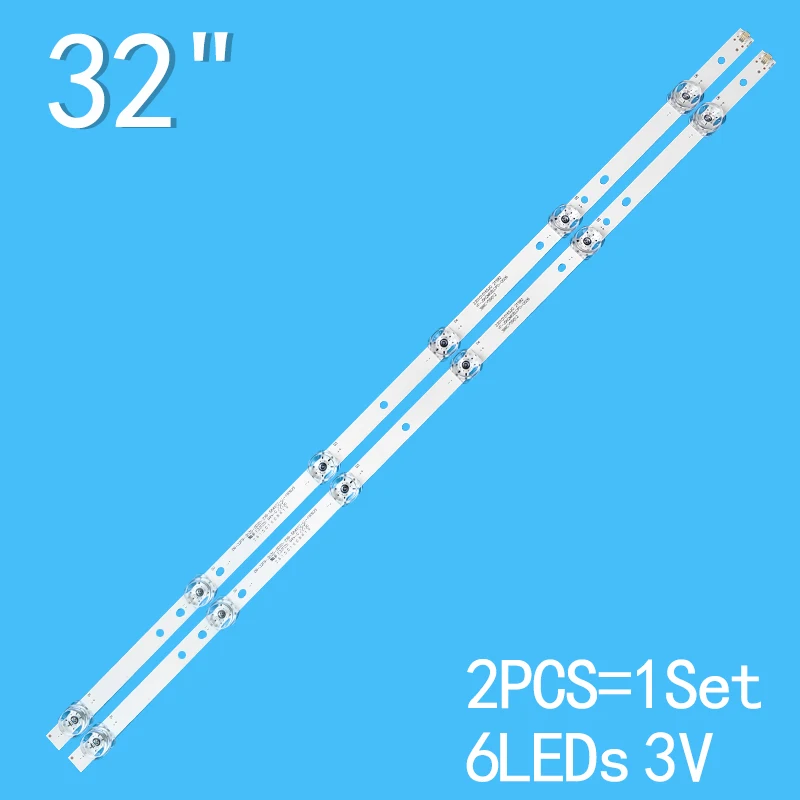 LED Backlight strip For YF-J5N2M05LCPD-0006  3B6CY59012  06-32F9-3030-0D20-2X6-584X12-LL-190625  LE32C61 32V31