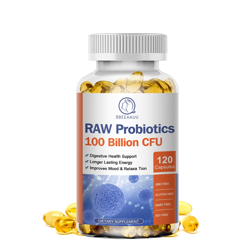 BBEEAAUU Lactobacillus Probiotic Capsules for Intestinal Peristalsis and Digestion Health Relieve Bloating Detox Weight Loss