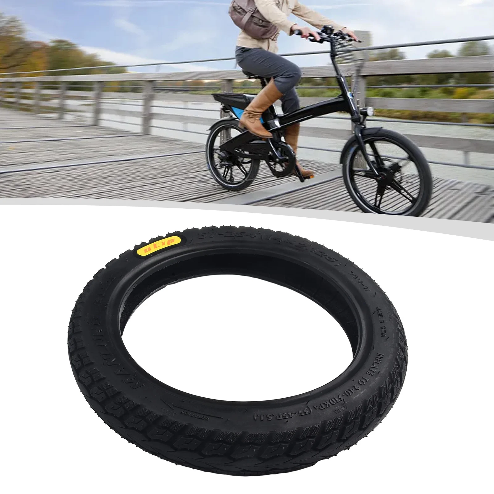 

For Electric Bike Ultralight Outer Tire Vacuum Tire Electric Bicycle 14 Inch Electric Bicycle Tyre 14 X 2.125 Tubeless Tire
