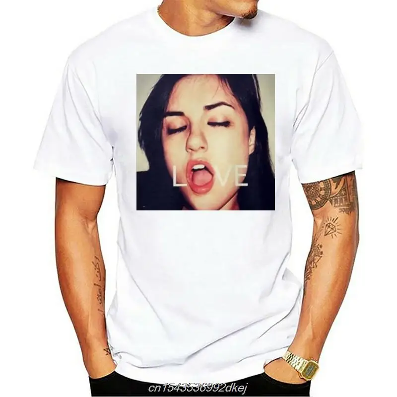 

2021 New Sasha Gray Love Black T-shirt Mens Fashion Casual Tee Shirt Soft Cotton T Shirt Short Sleeves Tops Clothing Hip Hop