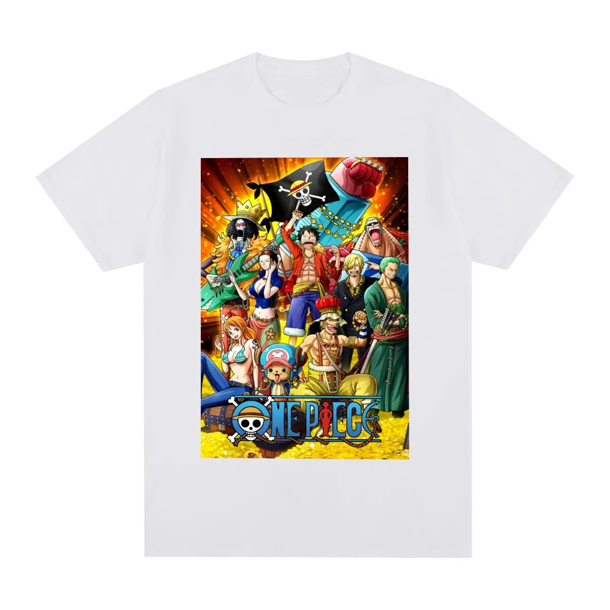 One Piece Harajuku Manga Graphic Vintage T-Shirt Cotton Men T Shirt New Tee Tshirt Womens Tops