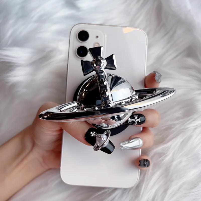 Iphone Secure Grip Adjustable Kickstand Mag Safe Compatible Phone Stand Magnetic Folding Mobile Phone Grip Removable Ring Holder, Alina Gadgets