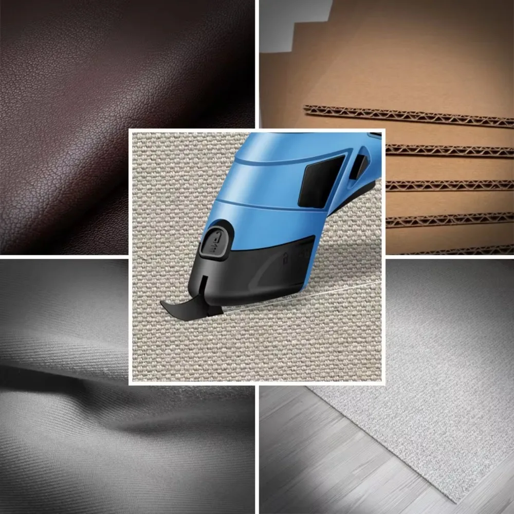 New cordless electric tailoring scissors USB charging Suitable for cutting cotton fabric/leather/cloth and other materials 3