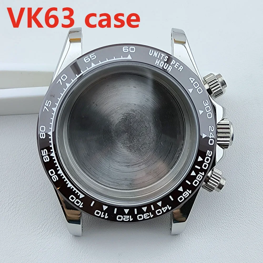 아이스블루 S 다이얼 크로노그래프 남성용 시계, 데이토나 VK63 무브먼트 시계 액세서리, 수리 도구, 사파이어 글래스, 39mm VK63 케이스
