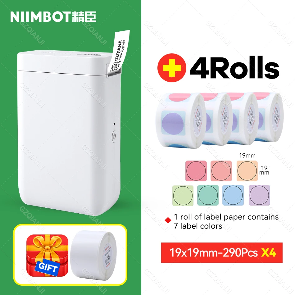 small photo printer Niimbot D101 Mini Thermal Label Sticker Printer Paper Roll Inkless Portable Pocket Label Maker for Mobile Phone Machine D11 Plus bluetooth pocket printer Printers