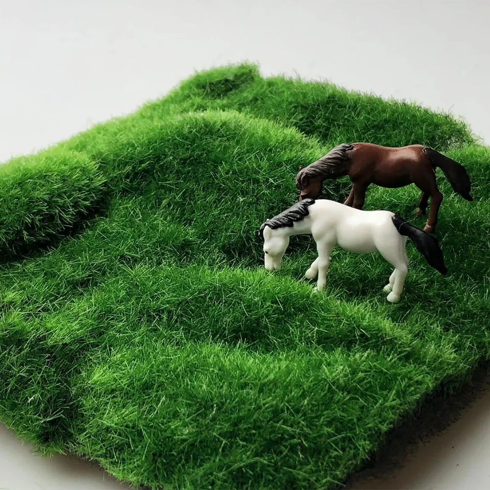Cuttable Künstliche Simulation Moos Rasen Grüne Pflanze Gras Rasen Permanent Mini Landschaft Bonsai Hochzeit Garten DIY Dekoration – Detail 13