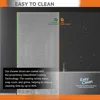 Neo-angle Shower door 38 in. D x 38 in. W x 72 in. H, Tempered Glass with Easy Clean, Frameless Pivot Shower Enclosure 3