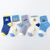 5 Pairs Baby Children's Socks Cartoon Spring Autumn Animal Kids Sock Girls Cute Boy Toddler Socks 1-12 Years 5