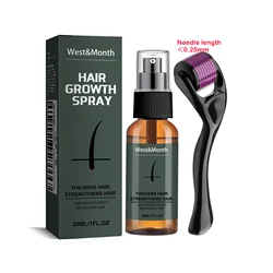 Men’s Beard Spray Kit with Micro Roller - Moisturizing & Nourishing Facial Hair Thickening Essence - 1 Set
