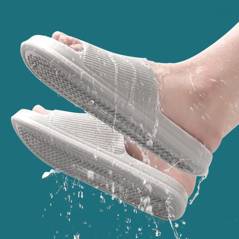 Sandals Fashion Men Women Anti-Slip Wear-Resistant EVA Thick Sole Home Bathroom Bath Flip-Flops Slippers