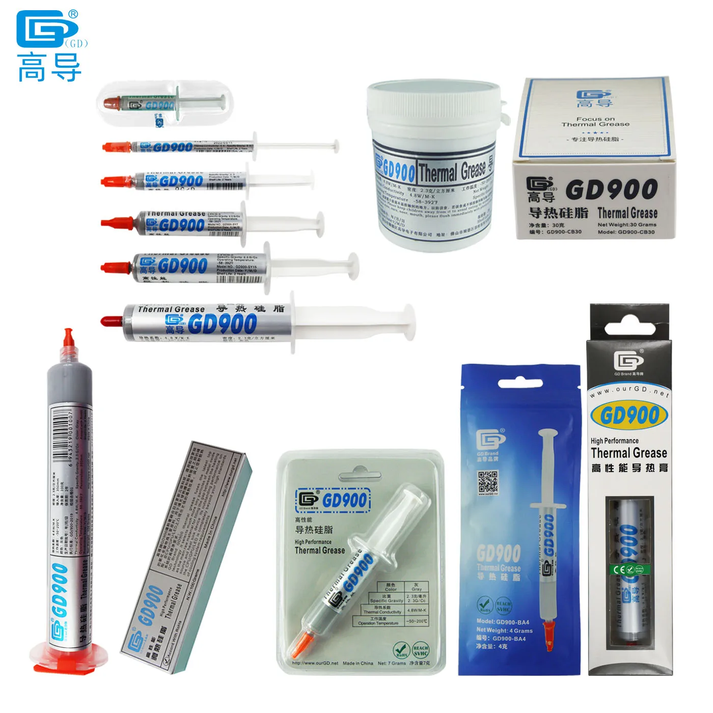 GD900 Thermal Conductive Grease Paste Silicone Plaster Heat Sink Compound High Performance Gray SSY1 SY1 SY3 SY7 SY15 SY30|thermal conductive|conductive greasegd900 thermal - AliExpress