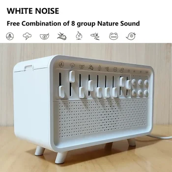 White Noise Machine – 4-in-1 Sleep Sound Machine with Humidifier, Night Light & Bluetooth Speaker | Ultimate Sleep Aid
