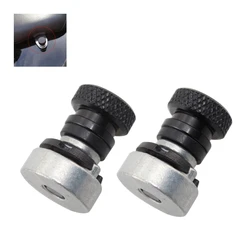 2x6mm Rear Fender Seat Bolt Screw Mount Nut Black Knurled For Harley Sportster XL 883 1200 Dyna Bob Touring Softail VRSC V-rod