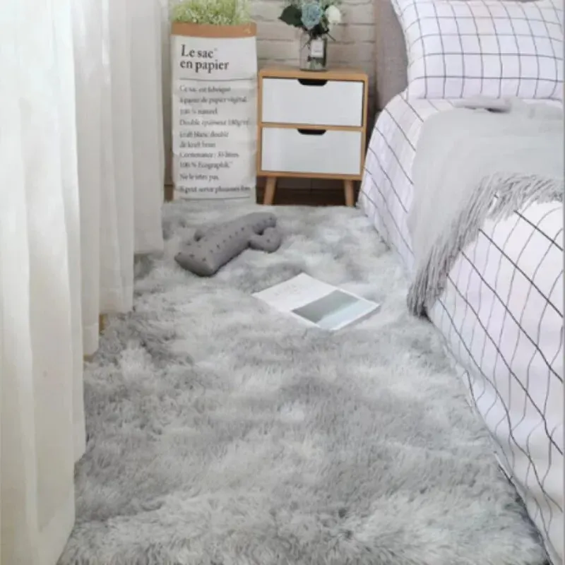 VIKAMA Fluffy Rugs Shaggy Bedroom Area Rugs Non-Slip Machine Washable Soft Modern Plush