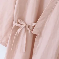 2026 Spring and Autumn New Japanese Kimono Robe Couples 100% Cotton Bathrobe Men's and Women's Kimono Loose Sweat Steamed Robe - Image 5