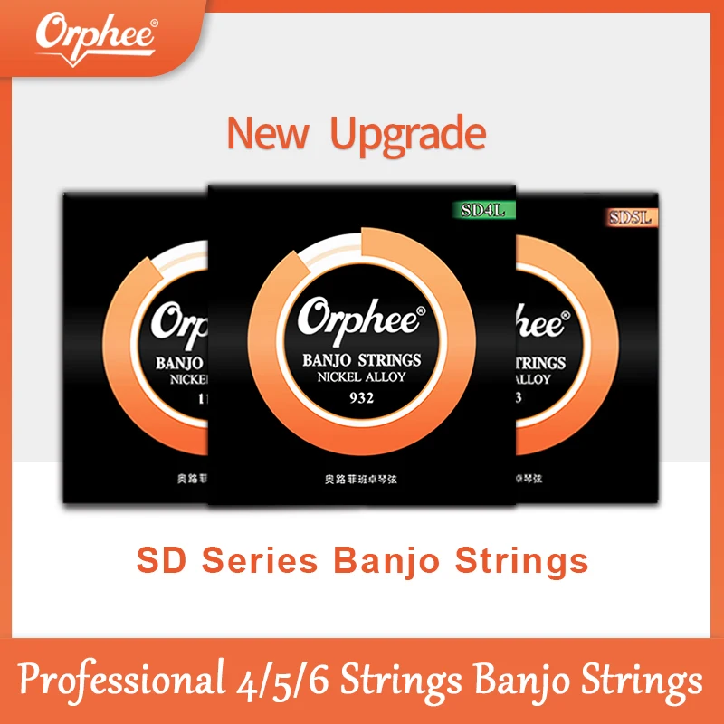 Orphee 4/5/6 Strings Banjo Strings Nickel Alloy Wound Hexagonal Steel ...