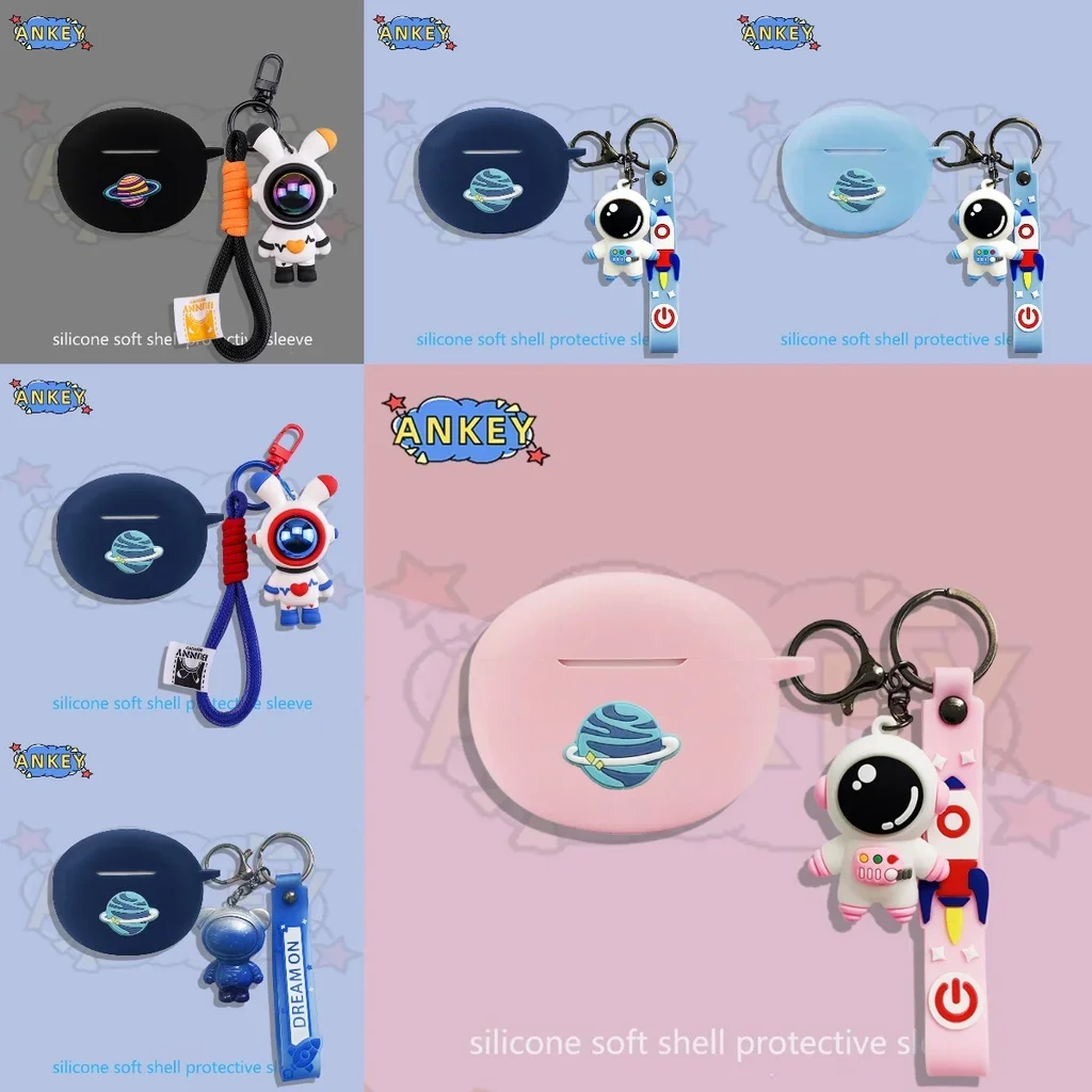 Custodia Per Redmi Buds 4 Active Earphone Auricolari In Silicone 3 4 Pro Lite Buds4Active Cover Cute Astronaut Earbuds Soft Protective Buds4