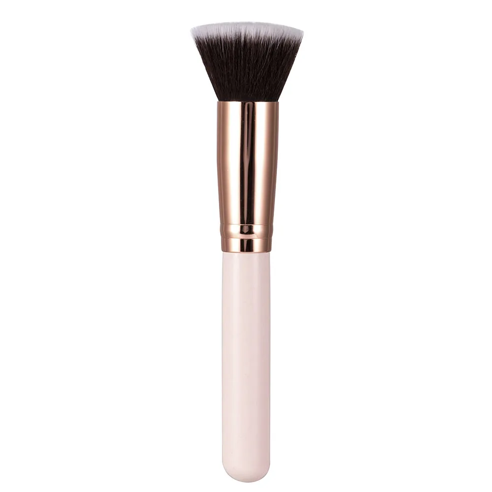 Champagne Makeup Brushes Flat Top Foundation Brush Large Face Brush Repair brush contour brush For Liquid Cream Powder makeup brush set makeup brush makeup tool set makeup tool