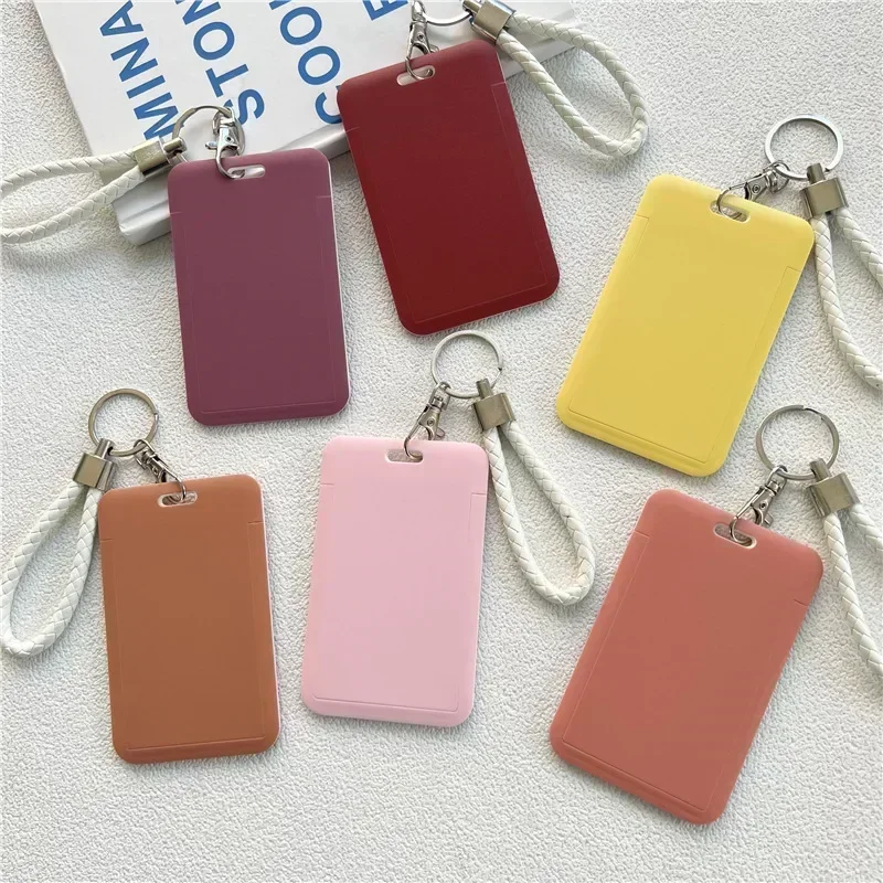 Card Holder 1Pc Business Card Holder for Student Keyring Credit Card Holders Bank ID Holders Bus Cover Case
