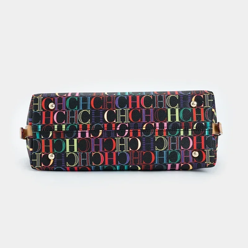 Borsa Hobo CH da donna con stampa logo colorata - immagine 6