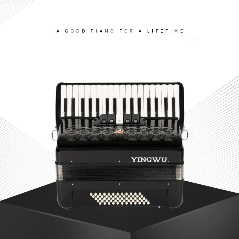 Yingwu Accordion Yw823 Beginner Musical Instrument Beginner Adult Art Exam 34 Key 60 Bass